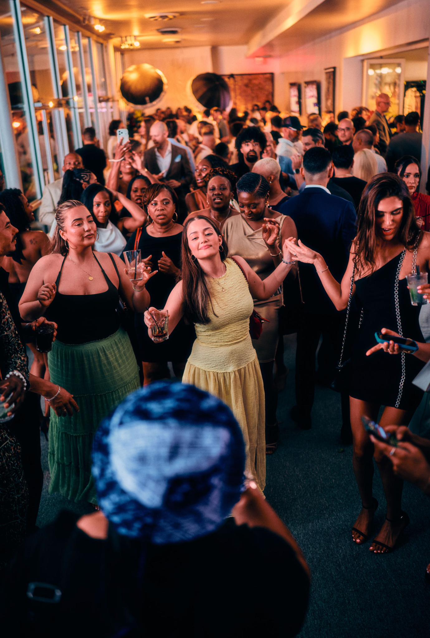 Large indoor party